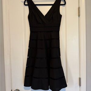 White House Black Market Black Midi Dress